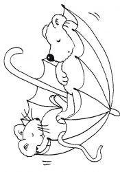 plansa de colorat animale #12