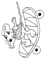 plansa de colorat animale #14