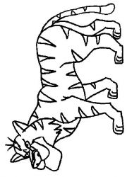 plansa de colorat animale #5