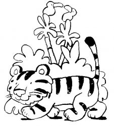 plansa de colorat animale #8