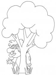 plansa de colorat animale #6