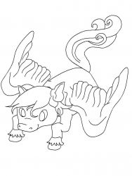 plansa de colorat animale #14