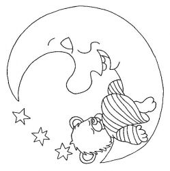 plansa de colorat animale ursuleti #8