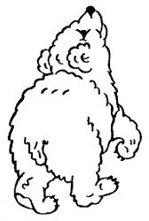 plansa de colorat animale ursuleti #16