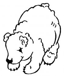 plansa de colorat animale ursuleti #17