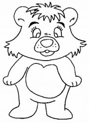 plansa de colorat animale ursuleti #20