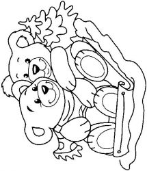 plansa de colorat animale #5