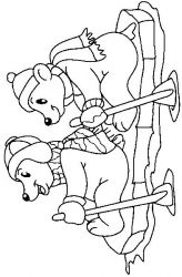 plansa de colorat animale #18