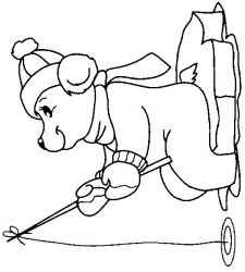 plansa de colorat animale #19