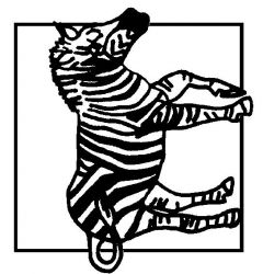 plansa de colorat animale zebre #3