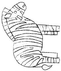 plansa de colorat animale zebre #8