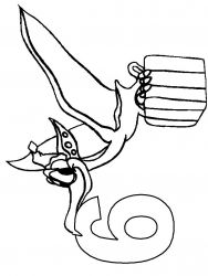 plansa de colorat aniversari #9