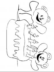 plansa de colorat aniversari #18