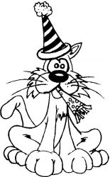 plansa de colorat anul nou #6