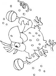 plansa de colorat anul nou #8