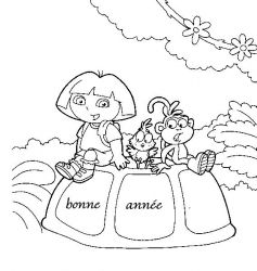 plansa de colorat anul nou #15