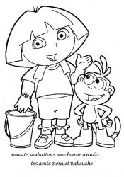 plansa de colorat anul nou #2