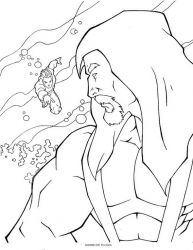 plansa de colorat aquaman #2