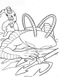 plansa de colorat aquaman #9