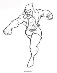 plansa de colorat aquaman #11