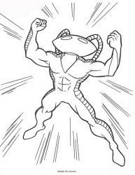 plansa de colorat aquaman #1