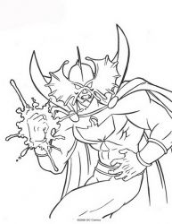 plansa de colorat aquaman #2