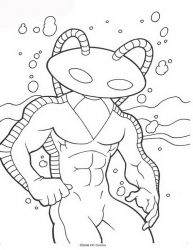 plansa de colorat aquaman #4