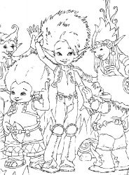 plansa de colorat arthur and the minimoys #8