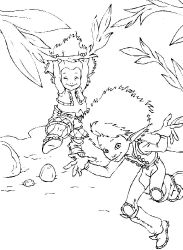 plansa de colorat arthur and the minimoys #17