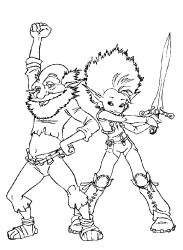 plansa de colorat arthur and the minimoys #18