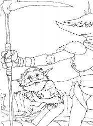 plansa de colorat arthur and the minimoys #20