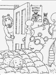 plansa de colorat arthur si prietenii sai #19