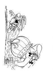 plansa de colorat asterix si obelix #18