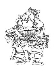 plansa de colorat asterix si obelix #3
