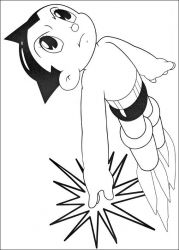 plansa de colorat astro boy #2
