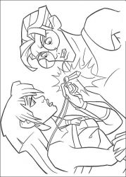 plansa de colorat atlantis #4