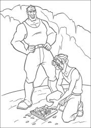 plansa de colorat atlantis #20