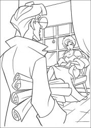 plansa de colorat atlantis #13