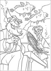 plansa de colorat atlantis #14