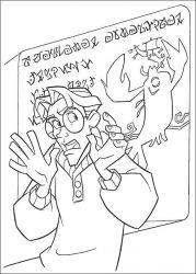 plansa de colorat atlantis #16