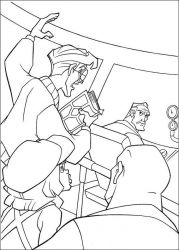 plansa de colorat atlantis #2