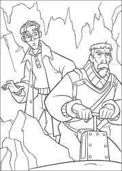 plansa de colorat atlantis #5