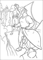 plansa de colorat atlantis #10