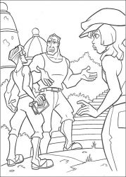 plansa de colorat atlantis #16