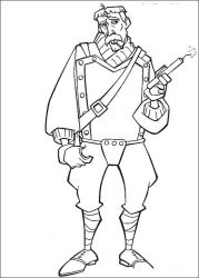 plansa de colorat atlantis #4