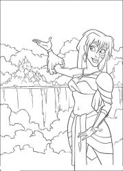 plansa de colorat atlantis #9