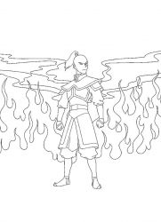 plansa de colorat avatar #4