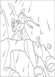 plansa de colorat bambi #3