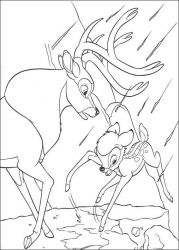 plansa de colorat bambi #5