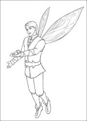 plansa de colorat barbie #7